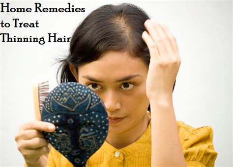 Hair thinning, and it can often be the symptom of something serious. Natural Home Remedies for Thinning Hair Treatment in Women ...