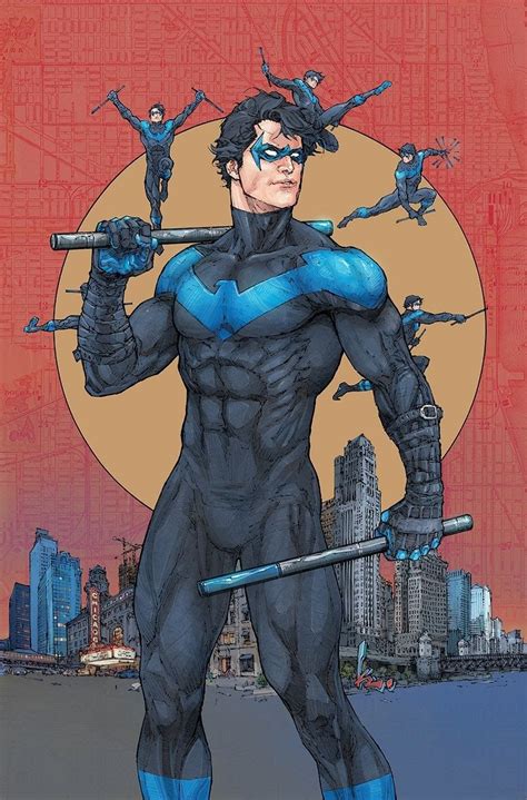 Nightwing Dc Heroes Comic Book Heroes Comic Books Art Comic Art