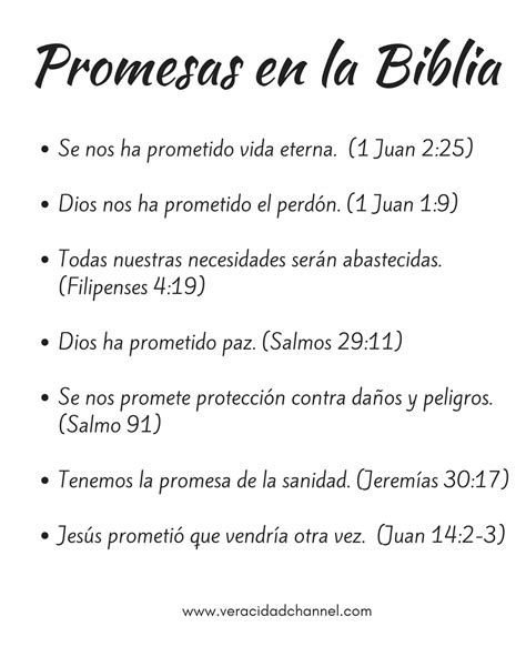 Promesas De Dios En La Biblia Promesas De Dios Escritas En La Biblia