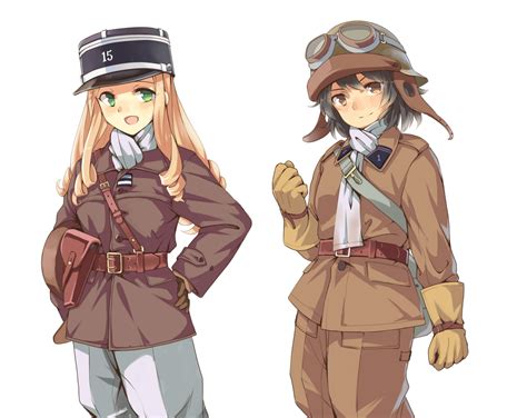 Andou And Marie Girls Und Panzer Drawn By Longmeierdetuzi Danbooru