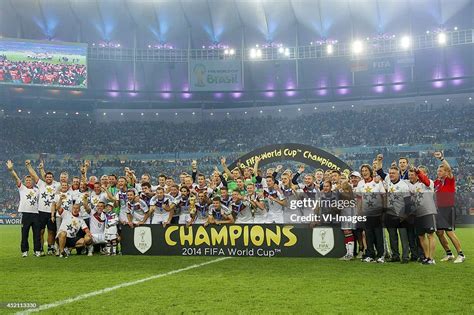 Germany With World Cup During The Final Of The Fifa World Cup 2014 On