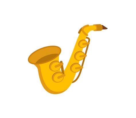 Premium Vector Saxophone Vector Isolated Icon Saxophone Emoji