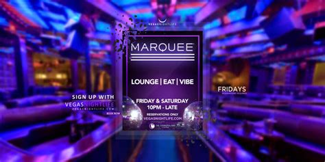 Marquee Las Vegas Friday Night Club Vip Nightlife