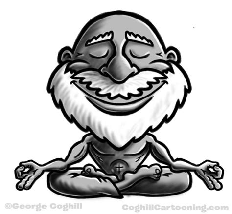 Meditating Guru Coghill Cartooning Cartoon Logos And Illustration Blog