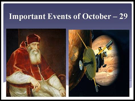 Important Events Of October 29