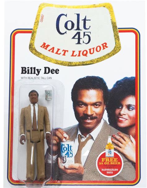 Billy Dee Williamsin Action Figure Form Courtesy Of Colt 45 Malt