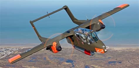 The North American Rockwell Ov 10 Bronco Is A Turboprop Light Attack