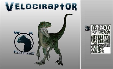Velociraptor Papercraft Wrpapercrafts