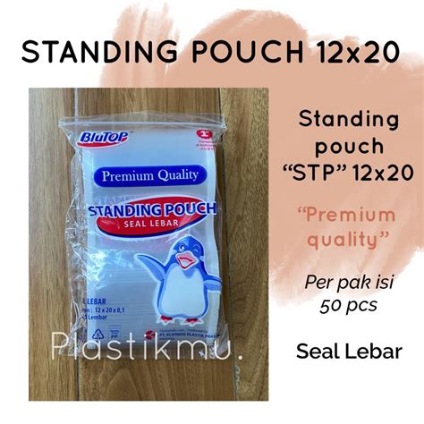 Jual Standing Pouch X Stp Seal Lebar Kantong Plastik Ziplock