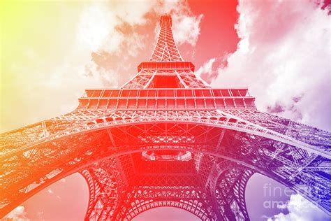 Eiffel Tower Rainbow Photograph By Delphimages Paris Photography Pixels