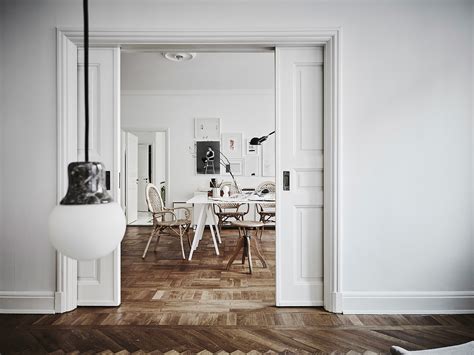 White Modern And Vintage Swedish Apartment Look Amazing