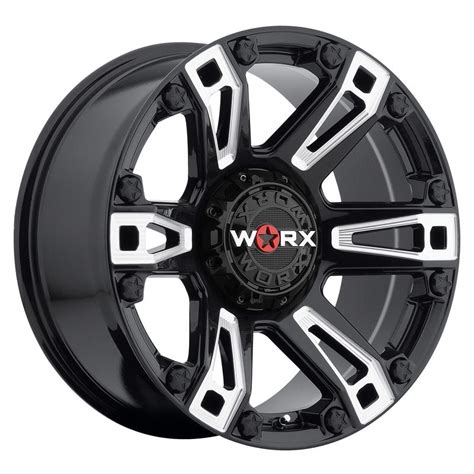 Ultra Wheel Beast 803 Gloss Black With Natural Milled Accents 803