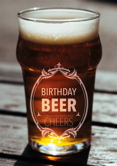 Happy Birthday Beer Cake Design