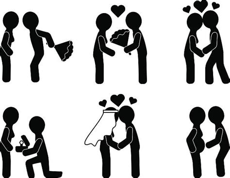 10 Silhouette Of A Kissing Pregnant Couple Illustrations Royalty Free