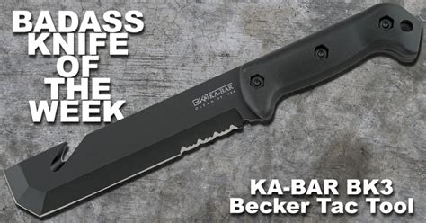 Ka Bar Bk3 Becker Tac Tool Badass Knife Of The Week Knife Depot
