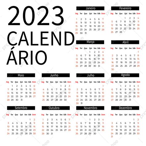 Calendário 2023 Calendário Perpétuo Português Png 2023 Calendário