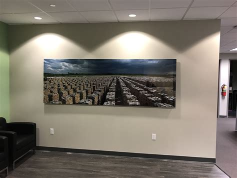 108x37 Gallery Acrylic Facemount In Office Lobby Office Lobby Large