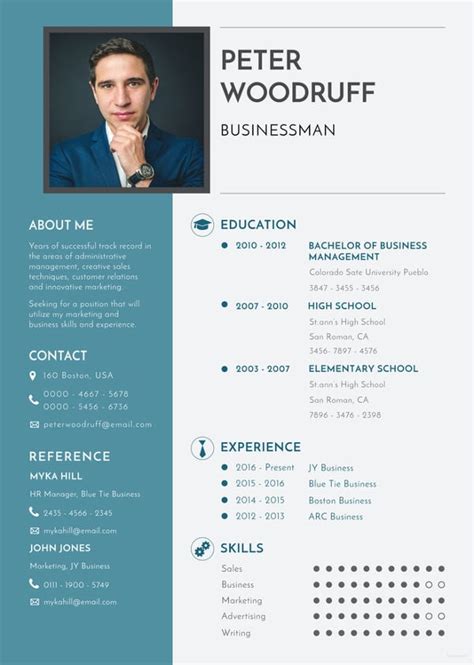 13 Business Resume Templates In Word