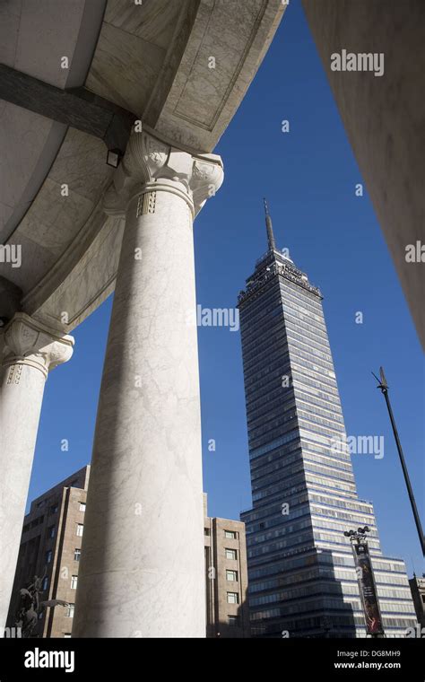Torre Latinoamericana As Seen From Palacio De Bellas Artes Mexico City