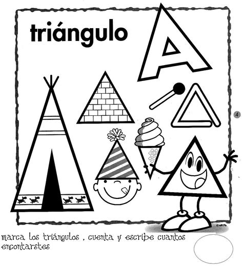 Resultado De Imagen Para Triangulo Y Sus Figuras Para Colorear