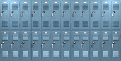 Blue School Lockers Hoodoo Wallpaper