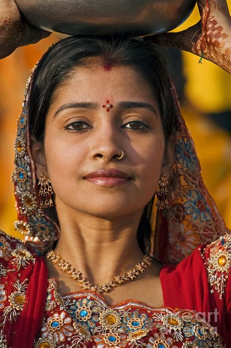 Rajasthani Beauty Mewar Festival Udaipur India By Craig Lovell In