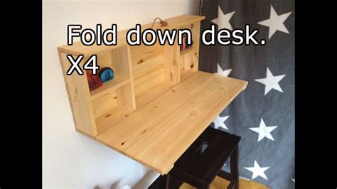 If you are finding yourself in need of more work spaces in your home, today's diy is perfect for you! Wooden fold down desk - YouTube