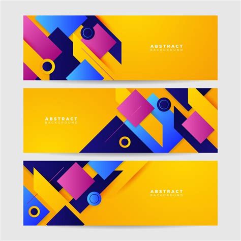 Premium Vector Abstract Colorful Polygon Banner Design Template