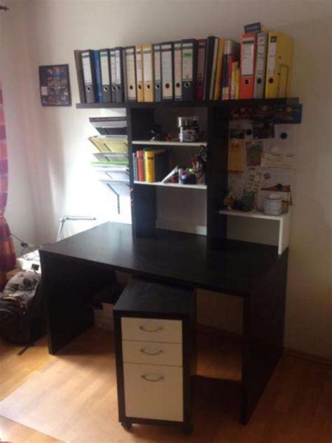 Next post beleuchtung wohnzimmer spots. IKEA Schreibtisch Mikael mit Aufsatz + Rollcontainer in ...