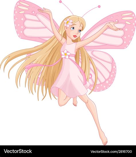 Beautiful Flying Fairy Royalty Free Vector Image