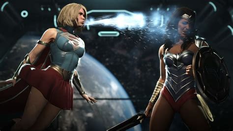 Skirt Supergirl Vs Classic Wonder Woman Fights Injustice