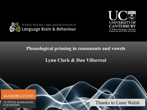 Pdf Phonological Priming In Consonants And Vowels
