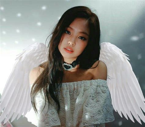 Browse and add best hashtags to amplify your creativity on picsart community! BlackPink Jennie Angel Aesthetic Edit White | BlackPink ...