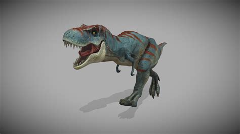 Animated Tyrannosaurus Rex Dinosaur Running Loop Download Free 3d