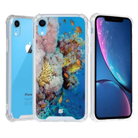 For Iphone Xr 61 Slim Bumper Shockproof Case Ocean Coral Ebay