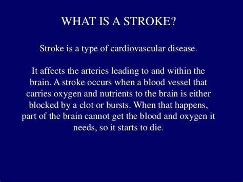 Stroke Cva Cerebrovascular Accident Talk