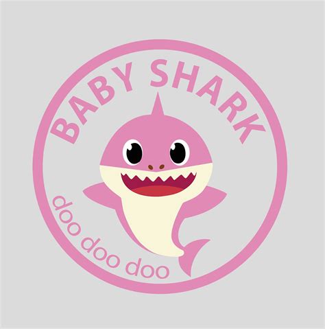 205 Baby Shark Pink Svg SVG PNG EPS DXF File