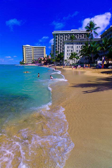 Waikiki Beach Honolulu Oahu Hawaii Usa Blaine