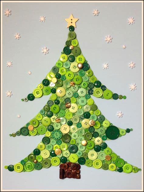 Xmastreefinished Christmas Button Crafts Button Christmas Tree