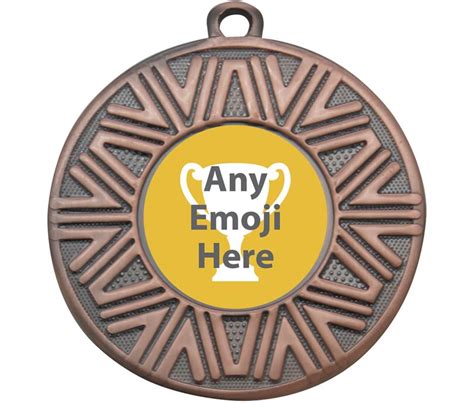 Achievement Emoji Medal Bronze 50mm 2