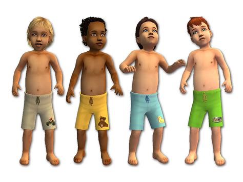 Mod The Sims Toddlers Swimwear Collection Fixed Mesh 032709
