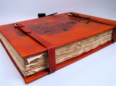 Oversized Custom Leather Hardcover Book By Lady Artisan Leather