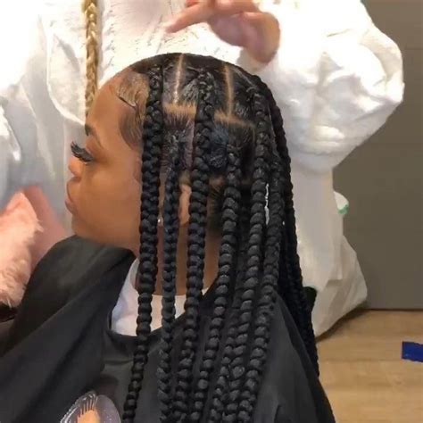 Jumbo Box Braids With Beads