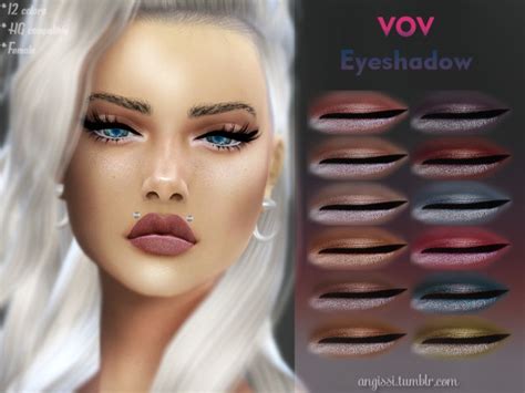 Vov Eyeshadow By Angissi Sims 4 Eyes