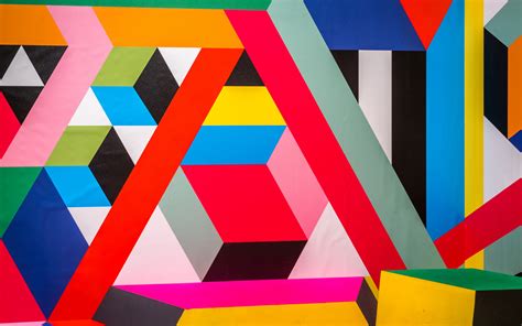 Wallpaper Pattern Geometric Colorful Lines Shapes Geometric