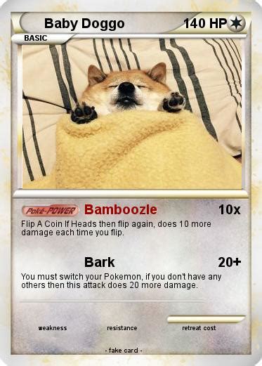 Pokémon Baby Doggo Bamboozle My Pokemon Card