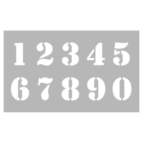 Bastel And Künstlerbedarf Zahlenschablone Schablone Nr16 Gotische Zahlen