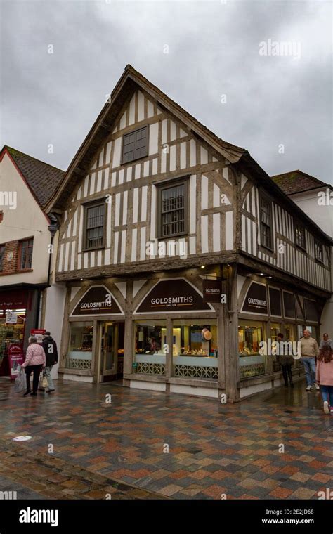 Half Timbered Shop Goldsmiths Jewellers On Butchers Row In Salisbury