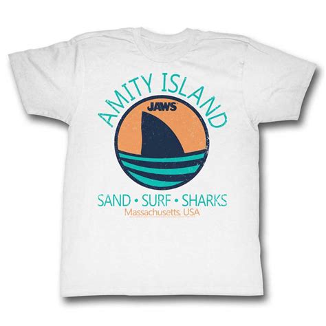 Jaws Shirt Amity Island White T Shirt Jaws Shirts