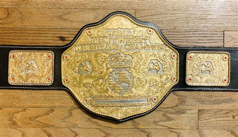 Wcw Big Gold Jeweler Crumrine Top Rope Belts Championship Wrestling